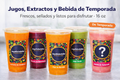 2  jugos  2  extractos y 1  bebida de temporada